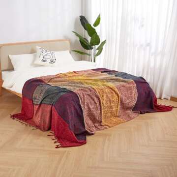 amorus Bohemian Throw Blanket