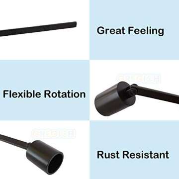 GREGICH Candle Snuffer, Black Candlesnuffers Candle Accessory, Candle Extinguisher for Putting Out Extinguish Candle Flame Safely