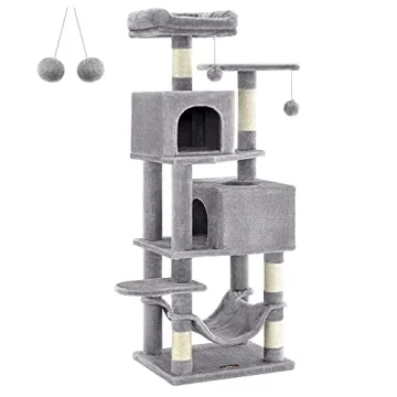 Feandrea Cat Tree 61 Inch Multi-Level Cat Condo