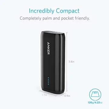 Anker [Upgraded to 6700mAh] Astro E1 Candy-Bar Sized Ultra Compact Portable Charger, External Battery Power Bank, with High-Speed Charging PowerIQ Technology