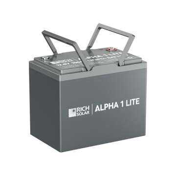 RICH SOLAR Alpha 1 LITE 12V 100Ah LiFePO4 Battery