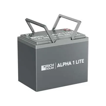 RICH SOLAR Alpha 1 LITE 12V 100Ah LiFePO4 Battery