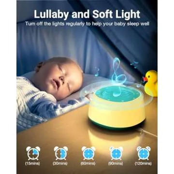 Jack & Rose White Noise Machine Baby, Baby Sound Machine Kids with Night Light, Portable White Noise...