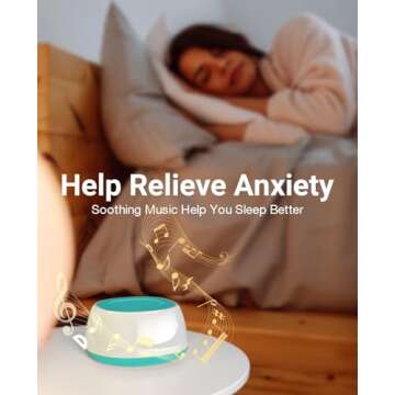 Jack & Rose White Noise Machine Baby, Baby Sound Machine Kids with Night Light, Portable White Noise Machine for Sleeping