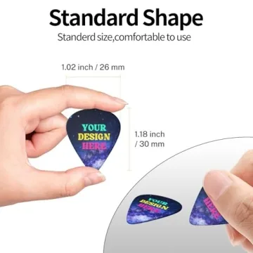 Byxhuc Custom Guitar Picks 60 Pack for All Musicians