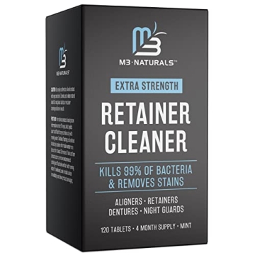 M3 Naturals Retainer Cleaner Tablets for Stain-Free Dental Appliances