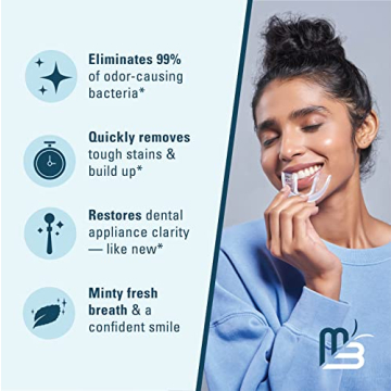 M3 Naturals Retainer Cleaner Tablets for Stain-Free Dental Appliances