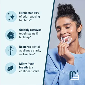 M3 Naturals Retainer Cleaner Tablets for Stain-Free Dental Appliances