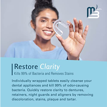 M3 Naturals Retainer Cleaner Tablets for Stain-Free Dental Appliances