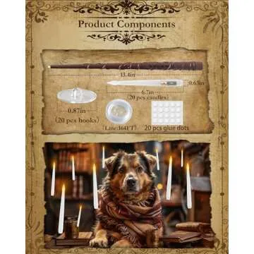 20 Pcs Floating Candles with Wand, Hanging Candles with Timer, Magic Deco Candles Flickering Warm Light, Flameless Taper Candles with Wand Remote, LED Candlesticks for Birthday Halloween Party Decor