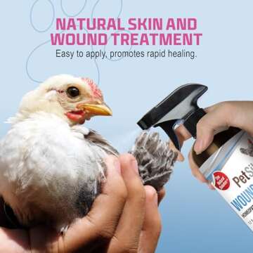 PetSilver Chicken Wound Spray for Chickens & Birds - Patented Silver Solution - Silver Spray for Wou...