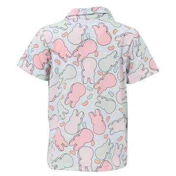 Easter Peeps Bunny Short Sleeve Polo Shirt for Boys