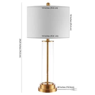SAFAVIEH Cassian Modern Table Lamp with LED Bulb