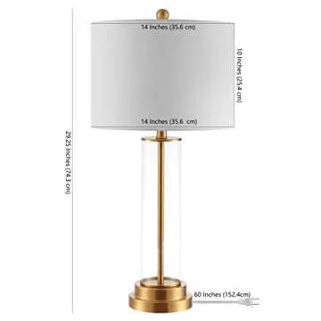 SAFAVIEH Cassian Modern Table Lamp with LED Bulb