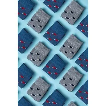 "Head Over Heels" Valentine's Day Cupids Arrow Heart Hipster Novelty Crew Carded Cotton Men's Socks (1 Pair)