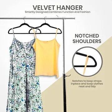 Luxury Non-Slip Velvet Hangers 50 Pack Space-Saving