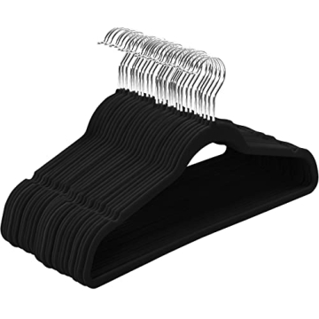 Luxury Non-Slip Velvet Hangers 50 Pack Space-Saving