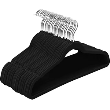 Luxury Non-Slip Velvet Hangers 50 Pack Space-Saving