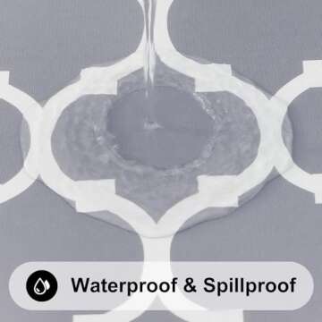 Smiry Rectangle Picnic Table Cover - Waterproof & Fitted