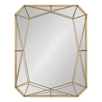 Keyleigh Glam Metal Accent Wall Mirror for Modern Homes
