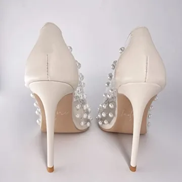 Elegant 11cm Iadore Women's Pearl Stiletto Heels
