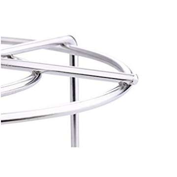 Steam Rack Cooking Ware Instant Pot Trivet Steaming Rack Stand,Round Steamer Rack Stand 2 Packs /Set, High Foot 2.5 Inch Height 3.8 Inch Height Eggs Rack Food Rack