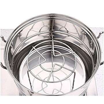 Steam Rack Cooking Ware Instant Pot Trivet Steaming Rack Stand,Round Steamer Rack Stand 2 Packs /Set, High Foot 2.5 Inch Height 3.8 Inch Height Eggs Rack Food Rack