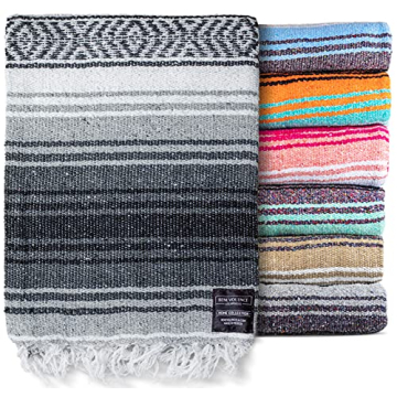 Benevolence LA Handwoven Mexican Blanket - Versatile & Stylish
