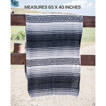 Benevolence LA Handwoven Mexican Blanket - Versatile & Stylish