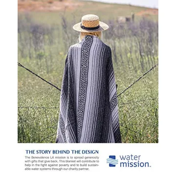 Benevolence LA Handwoven Mexican Blanket - Versatile & Stylish