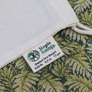 Reusable Cotton Muslin Bags for Grocery Storage