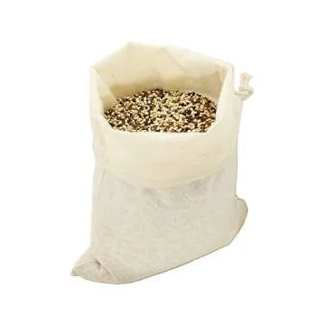 Reusable Cotton Muslin Bags for Grocery Storage