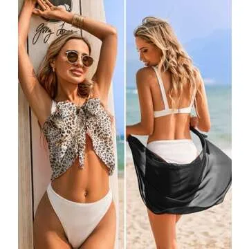 Ekouaer Women Beach Sarongs - Stylish Chiffon Cover-Ups