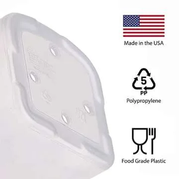 Buddeez Bread Buddy Storage Container - Bread Box, Plastic Storage Keeper Storage for Standard Loaf of Sandwich Bread