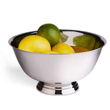 Elegance Stainless Steel Revere Bowl, 8", Silver