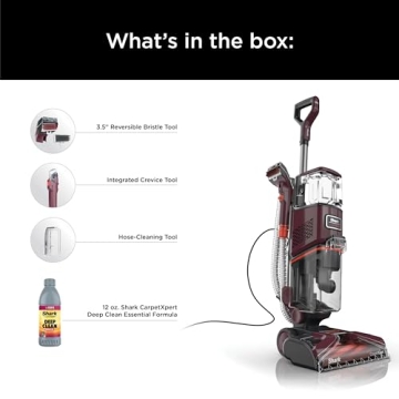 Shark EX150 CarpetXpert, Upright Carpet, Area Rug & Upholstery Cleaner for Pets, Built-in Spot & Stain Eliminator, Deep Cleaning & Dirt & Grime Removal, Carpet Shampooer, Magenta (Renewed)