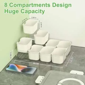 Mfacoy Snackle Box - Clear Snack Container with Lid