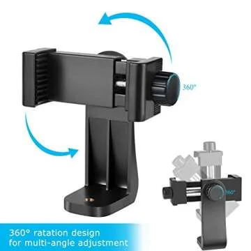 SharingMoment Premium Smartphone Holder/Vertical and Horizontal Tripod Mount Adapter Rotatable Brack...