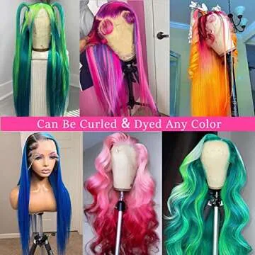 COUGARBEAUTY 613 HD 30 Inch Lace Front Wig Human Hair 13x4 Straight Blonde Lace Front Wigs Transparent 613 HD Lace Frontal Wig Pre Plucked with Baby Hair 150% Density