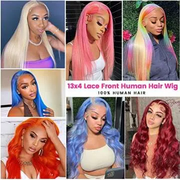 COUGARBEAUTY 613 HD 30 Inch Lace Front Wig Human Hair 13x4 Straight Blonde Lace Front Wigs Transparent 613 HD Lace Frontal Wig Pre Plucked with Baby Hair 150% Density