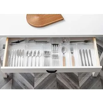 DCA Clear Plastic Drawer Organizers 25 PCS - Versatile Storage Solutions