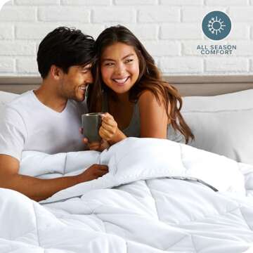 Bare Home Duvet Insert Kids Comforter - Twin/Twin Extra Long - Goose Down Alternative - Ultra-Soft - Premium 1800 Series - All Season Warmth - Bedding Comforter (Twin/Twin XL, White)