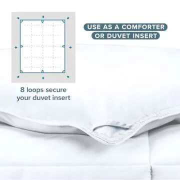 Bare Home Duvet Insert Kids Comforter - Twin/Twin Extra Long - Goose Down Alternative - Ultra-Soft - Premium 1800 Series - All Season Warmth - Bedding Comforter (Twin/Twin XL, White)