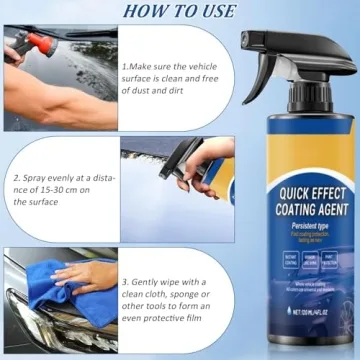 3 Pcs Car Coating Spray for Scratch-Proof Shine