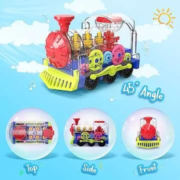 Kizeefun Light Up Train Toy for Toddlers - Fun & Educational