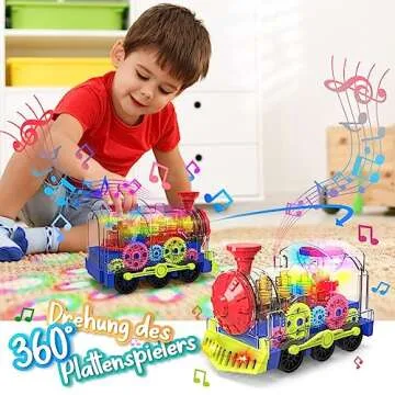 Kizeefun Light Up Train Toy for Toddlers - Fun & Educational