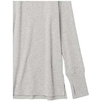Amazon Essentials Women's Funnel Neck Tunic in Light Grey Heather