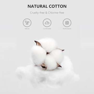 1500pcs Tiny Cotton Buds, with Round & Spiral