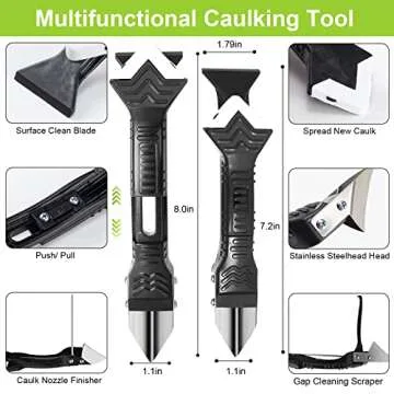 5 in 1 Silicone Caulking Tool for Effortless Finishing