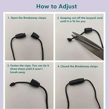 Urmforweilin 3PCS Teacher Breakaway Lanyards for Id Badges and Keys, Beaded Cute Badge Lanyards for Women Soft Nurse Necklace Boho Lanyards Fashion Silicone Bead Lanyard